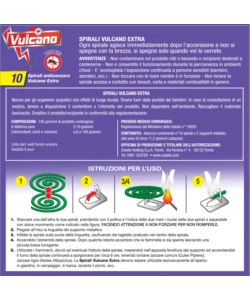 Spirali antizanzare vulcano, 10 pezzi